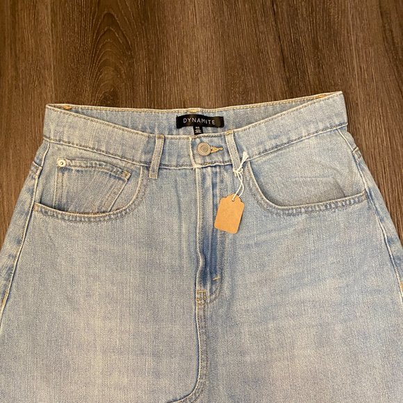 #83 Dynamite Women's Blue Jean Skirt - Small - Picture 3 of 11